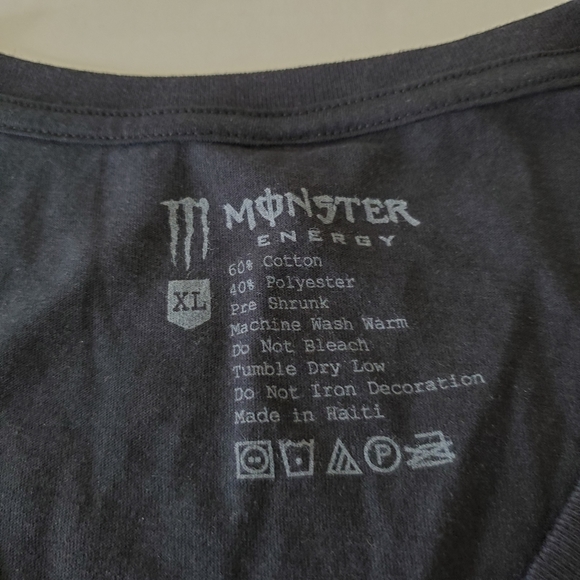 monster energy Tops Rare Women T Shirt Size Xl Black Monster Energy
